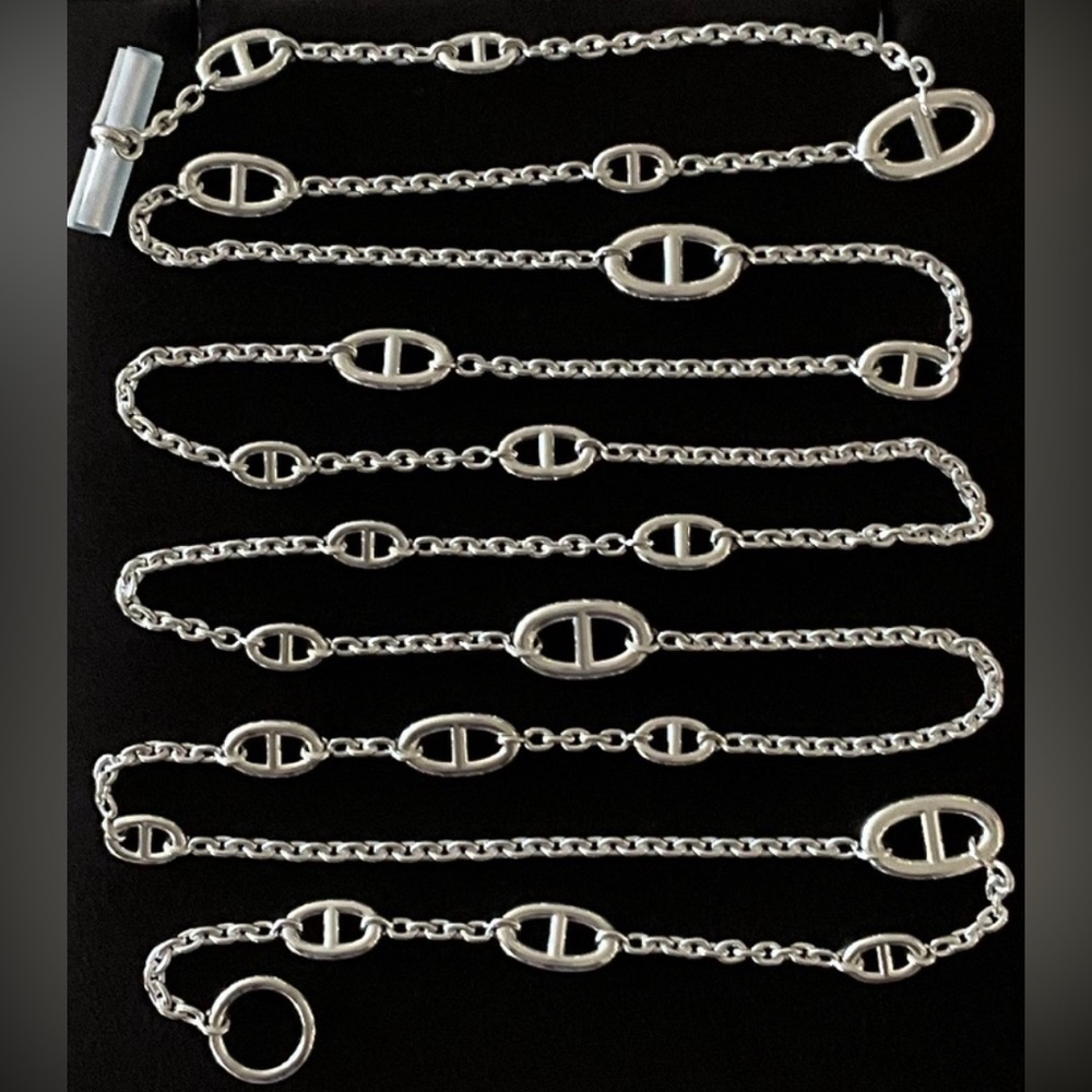 Hermes Farandole 160 Silver Chain Necklace brand new in box